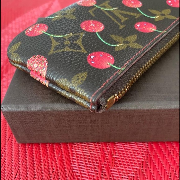 Authentic Louis Vuitton Monogram Cherry Pochette Coin Purse - Picture 2 of 15